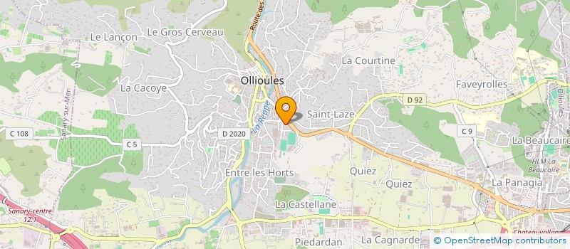localisation de l'entreprise MONSIEUR EMMANUEL CARPENTIER à OLLIOULES