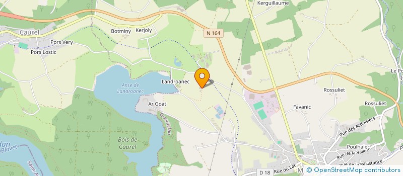 localisation de l'entreprise MONSIEUR EMMANUEL CARREE  GUERLEDAN