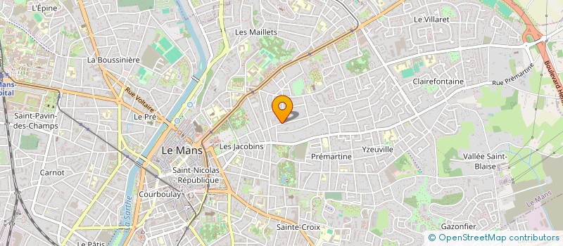 localisation de l'entreprise MONSIEUR EMMANUEL CASALS  LE MANS