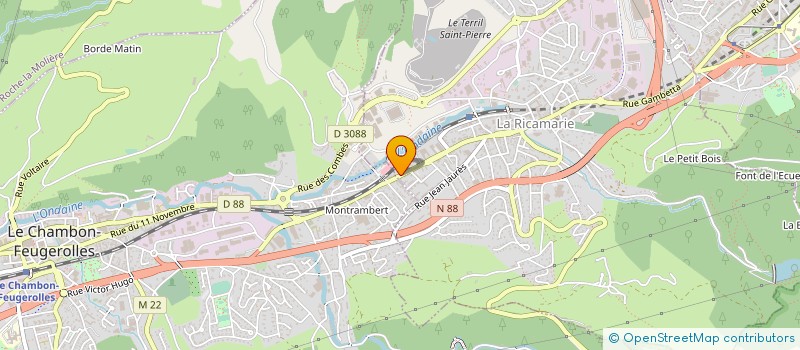 localisation de l'entreprise MONSIEUR EMMANUEL CASSARO  LA RICAMARIE