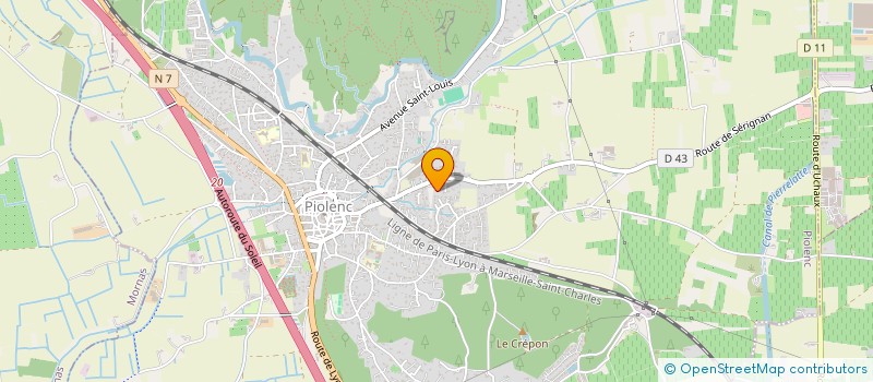 localisation de l'entreprise MONSIEUR EMMANUEL CASTEL à PIOLENC