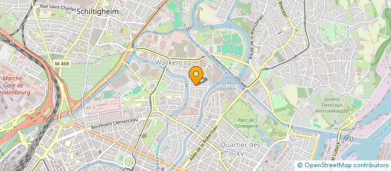 localisation de l'entreprise MONSIEUR EMMANUEL CATTIER à STRASBOURG