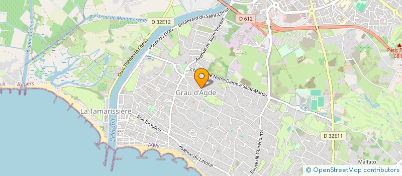 localisation de l'entreprise MONSIEUR EMMANUEL CAVILLON  AGDE