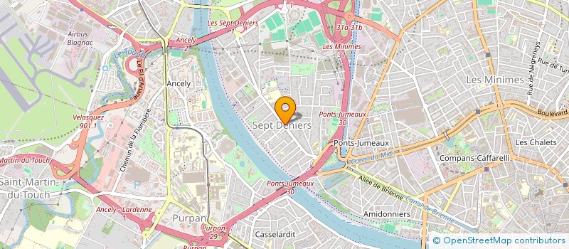 localisation de l'entreprise MONSIEUR EMMANUEL CAZALS  TOULOUSE