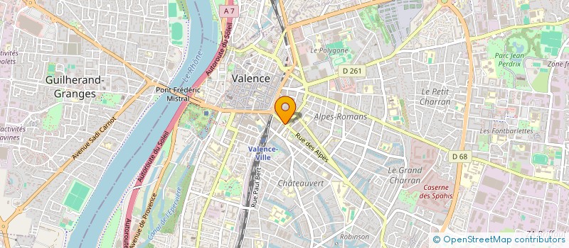 localisation de l'entreprise MONSIEUR EMMANUEL CHALLANCIN  VALENCE