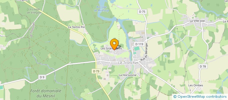 localisation de l'entreprise MONSIEUR EMMANUEL CHAPERON  LE TRONCHET