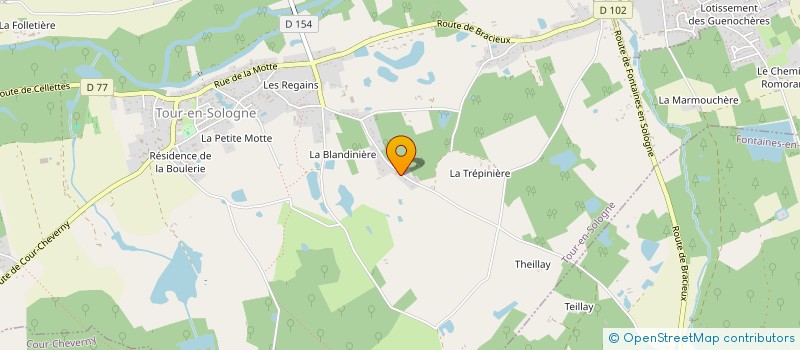 localisation de l'entreprise MONSIEUR EMMANUEL CHARBONNIER  TOUR-EN-SOLOGNE