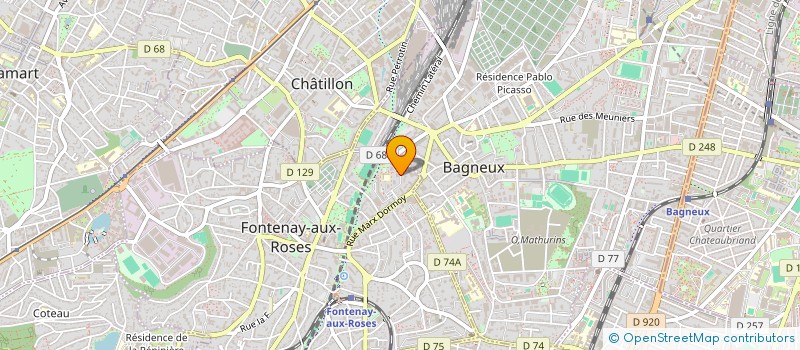 localisation de l'entreprise MONSIEUR EMMANUEL CHARLIE TCHATCHOUA à FONTENAY-AUX-ROSES