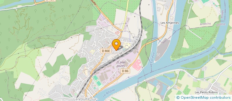 localisation de l'entreprise MONSIEUR EMMANUEL CHASSON  LA VOULTE-SUR-RHONE