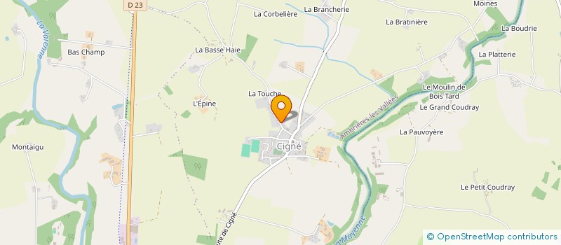 localisation de l'entreprise MONSIEUR EMMANUEL CHAUVIN  AMBRIERES-LES-VALLEES