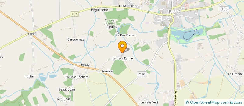 localisation de l'entreprise MONSIEUR EMMANUEL CHEVRIER  PLESSE