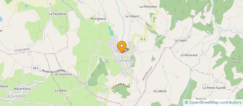 localisation de l'entreprise MONSIEUR EMMANUEL CHILLET  GRAMMOND