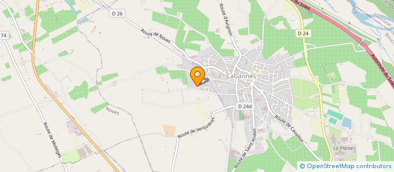 localisation de l'entreprise MONSIEUR EMMANUEL CLAVEL  CABANNES