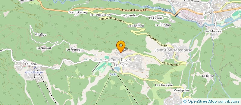 localisation de l'entreprise MONSIEUR EMMANUEL CLERC  COURCHEVEL