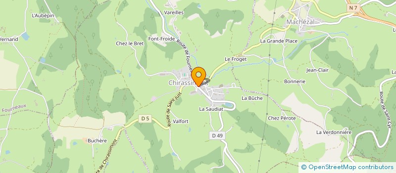 localisation de l'entreprise MONSIEUR EMMANUEL COISSY  CHIRASSIMONT