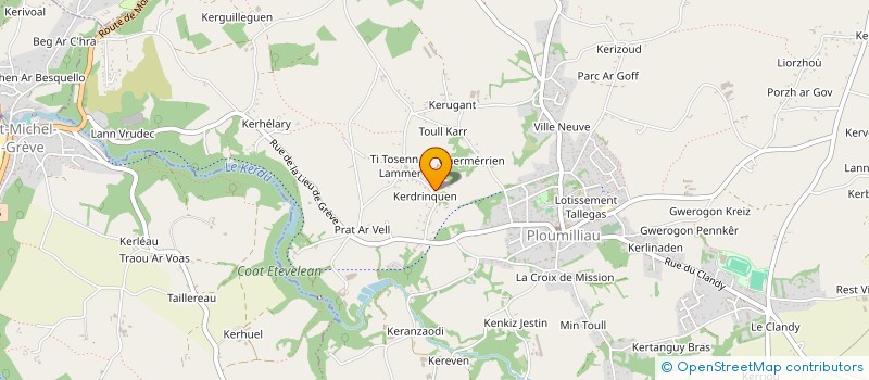 localisation de l'entreprise MONSIEUR EMMANUEL COLIN  PLOUMILLIAU