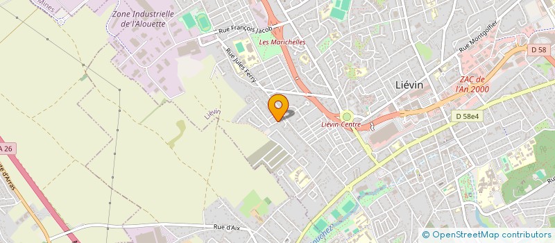 localisation de l'entreprise MONSIEUR EMMANUEL COPIN  LIEVIN