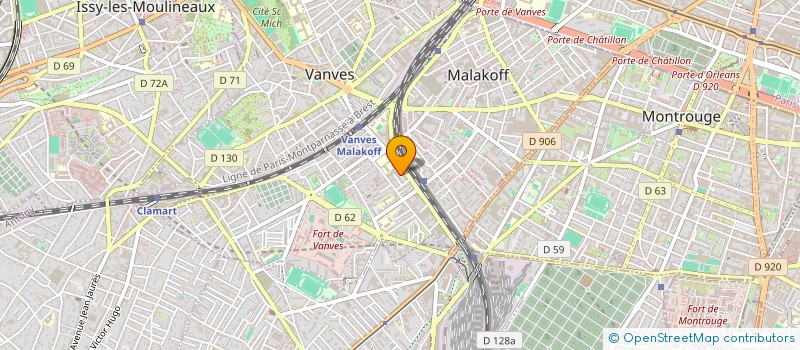 localisation de l'entreprise MONSIEUR EMMANUEL CORDIER  MALAKOFF