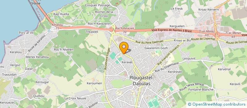localisation de l'entreprise MONSIEUR EMMANUEL CORRE à PLOUGASTEL-DAOULAS