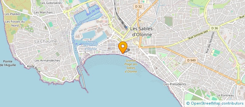 localisation de l'entreprise MONSIEUR EMMANUEL COSSARD à LES SABLES D'OLONNE