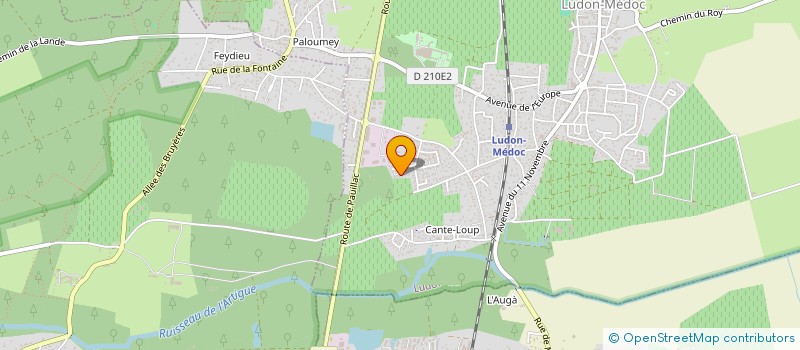 localisation de l'entreprise MONSIEUR EMMANUEL COSTANZO  LUDON-MEDOC