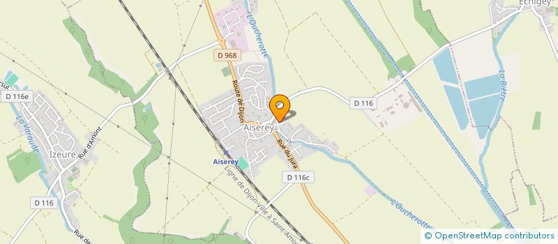 localisation de l'entreprise MONSIEUR EMMANUEL COTTIN  AISEREY