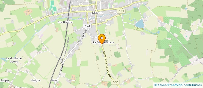 localisation de l'entreprise MONSIEUR EMMANUEL COUBARD  MAYET