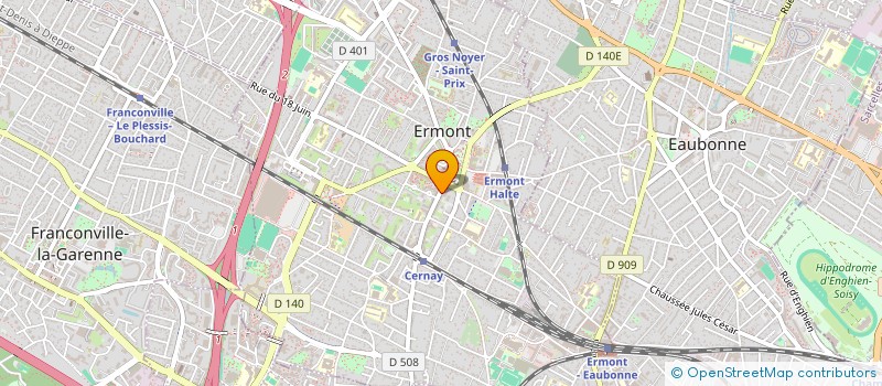 localisation de l'entreprise MONSIEUR EMMANUEL COUDERT  ERMONT