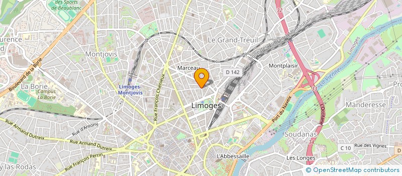 localisation de l'entreprise MONSIEUR EMMANUEL COUNORD à LIMOGES