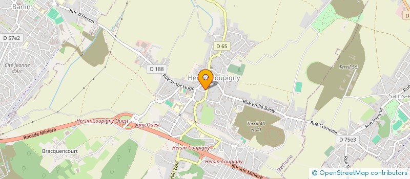 localisation de l'entreprise MONSIEUR EMMANUEL COUQ  HERSIN-COUPIGNY