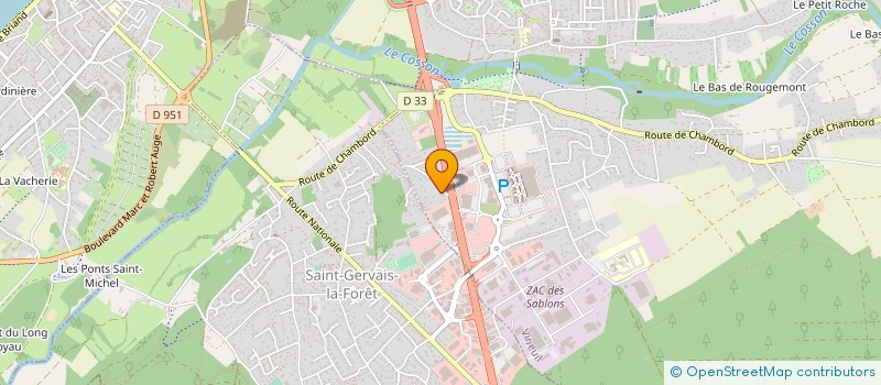 localisation de l'entreprise MONSIEUR EMMANUEL COUSSET  VINEUIL