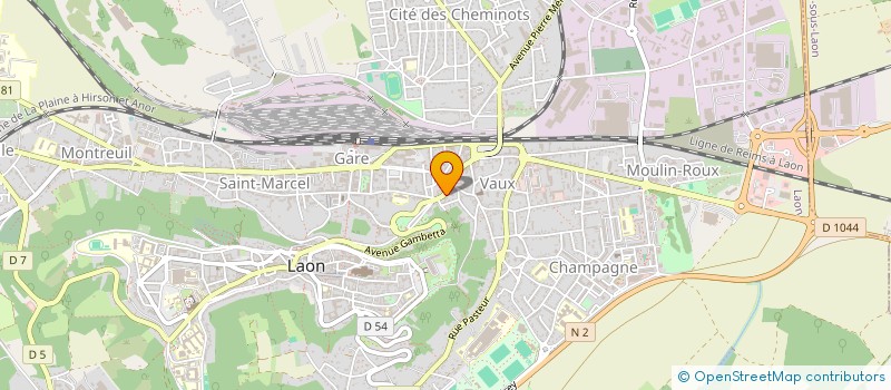 localisation de l'entreprise MONSIEUR EMMANUEL COUTELLIER  LAON