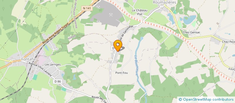 localisation de l'entreprise MONSIEUR EMMANUEL CREPIN  TERRES-DE-HAUTE-CHARENTE