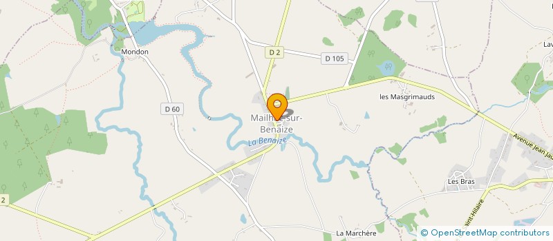 localisation de l'entreprise MONSIEUR EMMANUEL CROS  MAILHAC-SUR-BENAIZE