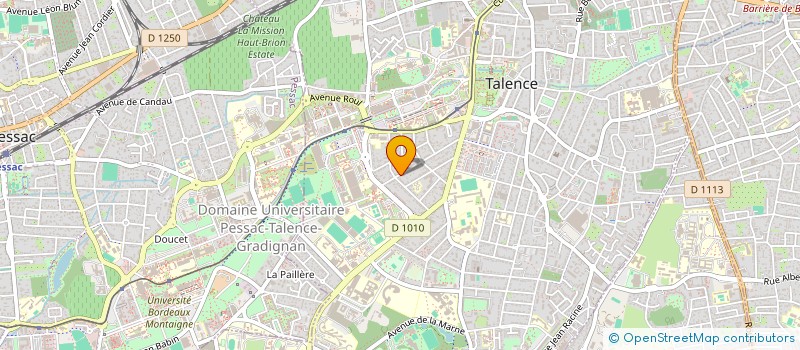 localisation de l'entreprise MONSIEUR EMMANUEL CUBEAU  TALENCE