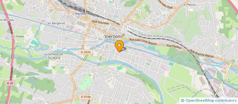 localisation de l'entreprise MONSIEUR EMMANUEL CURIAL  VIERZON