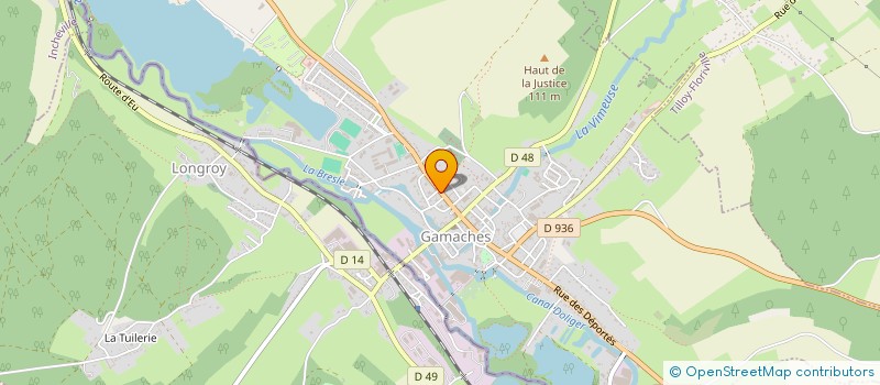 localisation de l'entreprise MONSIEUR EMMANUEL D'HIERRE  GAMACHES