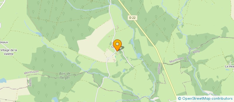 localisation de l'entreprise MONSIEUR EMMANUEL D USSEL  VOUSSAC