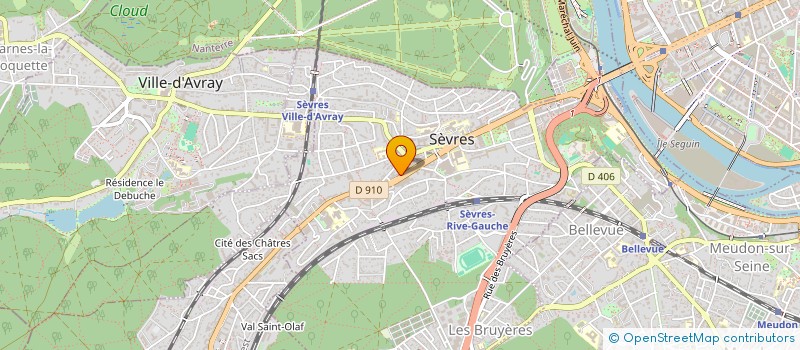localisation de l'entreprise MONSIEUR EMMANUEL DA SILVA  SEVRES