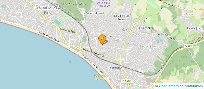 localisation de l'entreprise MONSIEUR EMMANUEL DAUJAT à LA BAULE-ESCOUBLAC