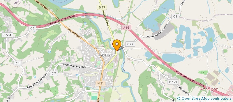 localisation de l'entreprise MONSIEUR EMMANUEL DE BRYE  LAYRAC