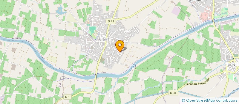 localisation de l'entreprise MONSIEUR EMMANUEL DE CASAS  CLAIRA