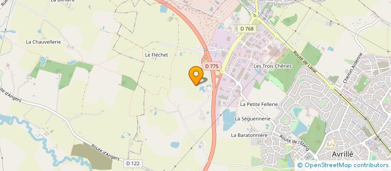 localisation de l'entreprise MONSIEUR EMMANUEL DE LA SAYETTE  AVRILLE