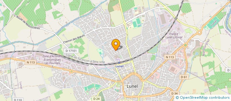 localisation de l'entreprise MONSIEUR EMMANUEL DE ROQUETAILLADE  LUNEL