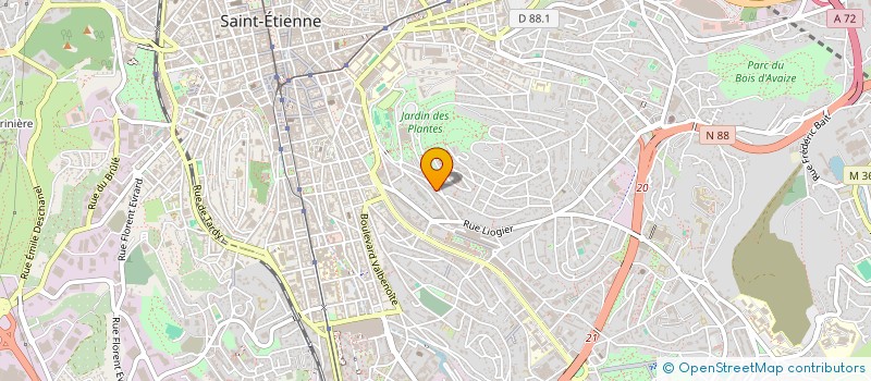 localisation de l'entreprise MONSIEUR EMMANUEL DELAVAL  SAINT-ETIENNE