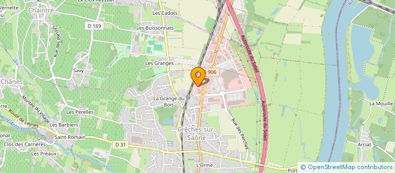 localisation de l'entreprise MONSIEUR EMMANUEL DELBET  CRECHES-SUR-SAONE