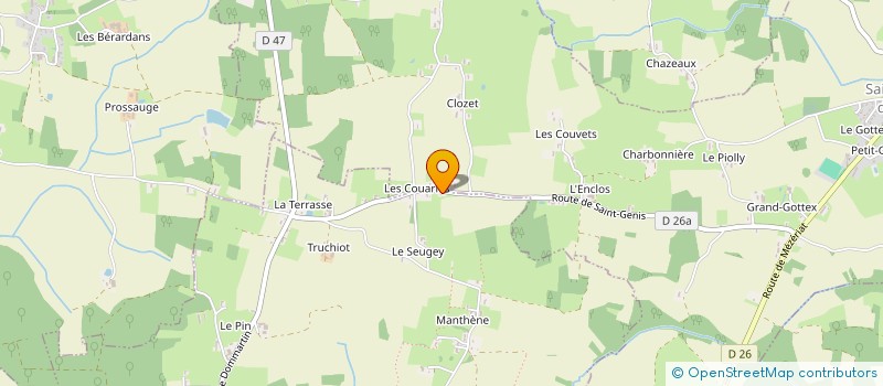 localisation de l'entreprise MONSIEUR EMMANUEL DELESTRE  SAINT-GENIS-SUR-MENTHON