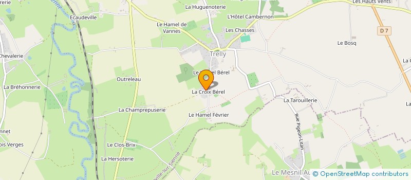 localisation de l'entreprise MONSIEUR EMMANUEL DELISLE  QUETTREVILLE-SUR-SIENNE