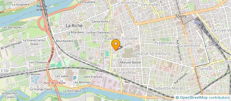 localisation de l'entreprise MONSIEUR EMMANUEL DEMARET  TOURS