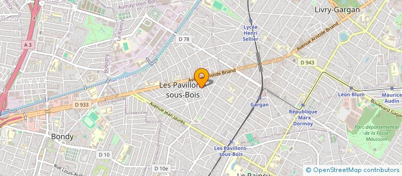 localisation de l'entreprise MONSIEUR EMMANUEL DENET  LES PAVILLONS-SOUS-BOIS